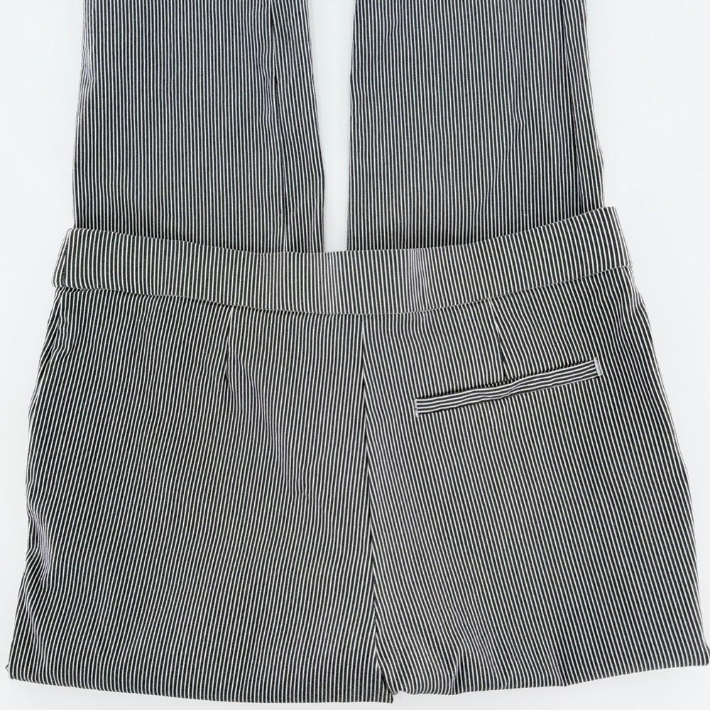 JULES & LEOPOLD Navy Blue White Pinstripe Sailor Button Ankle Pants Large - Picture 6 of 8